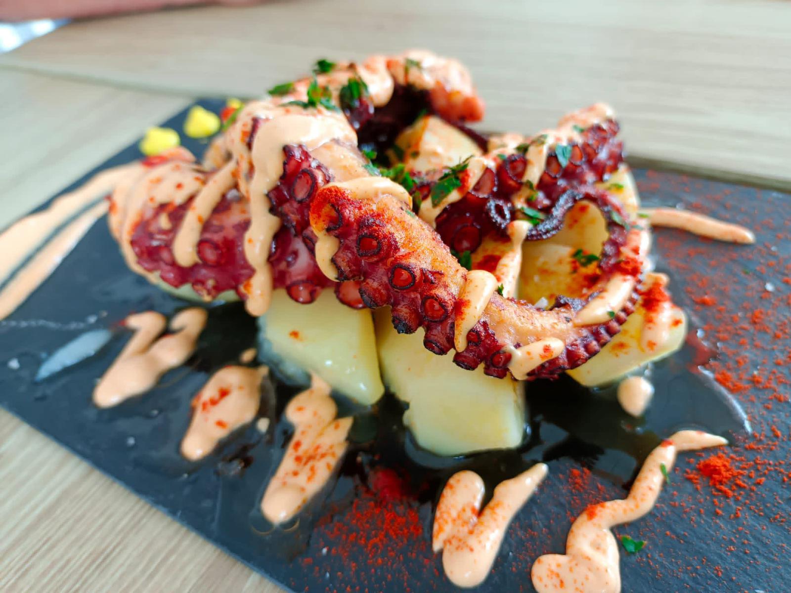Pulpo a la brasa
